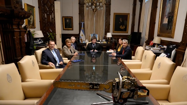 Javier Milei se reuni&oacute; con Georgieva en Casa Rosada